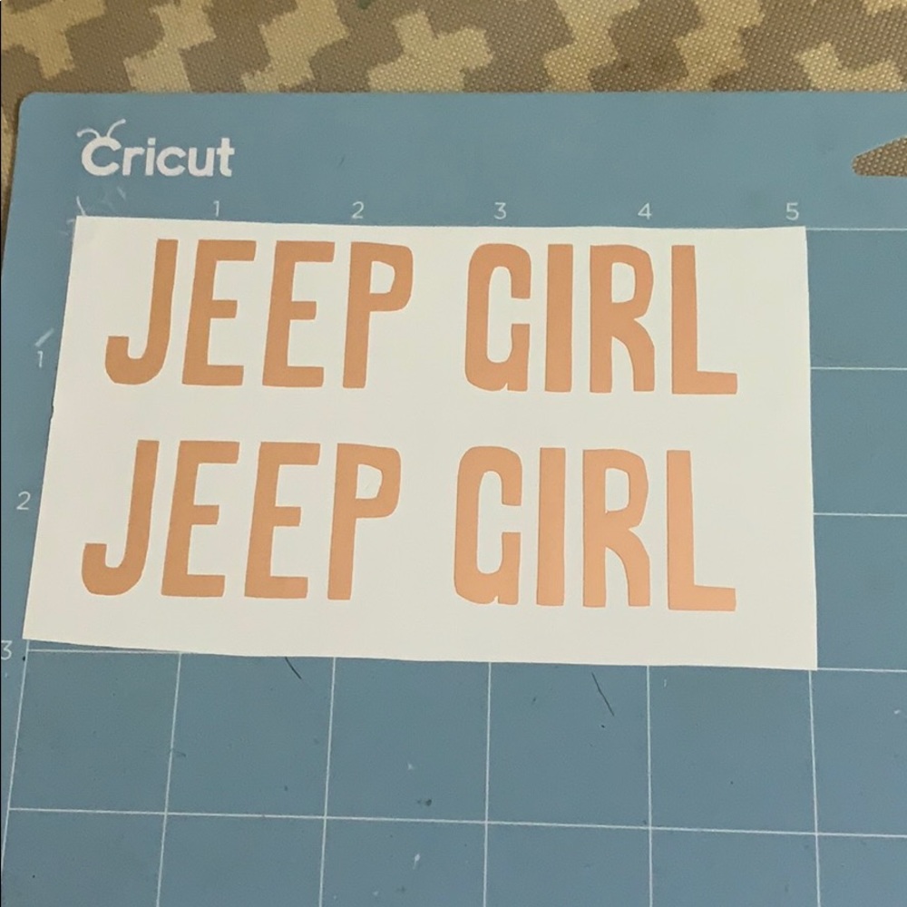 JEEP GIRL decal for car